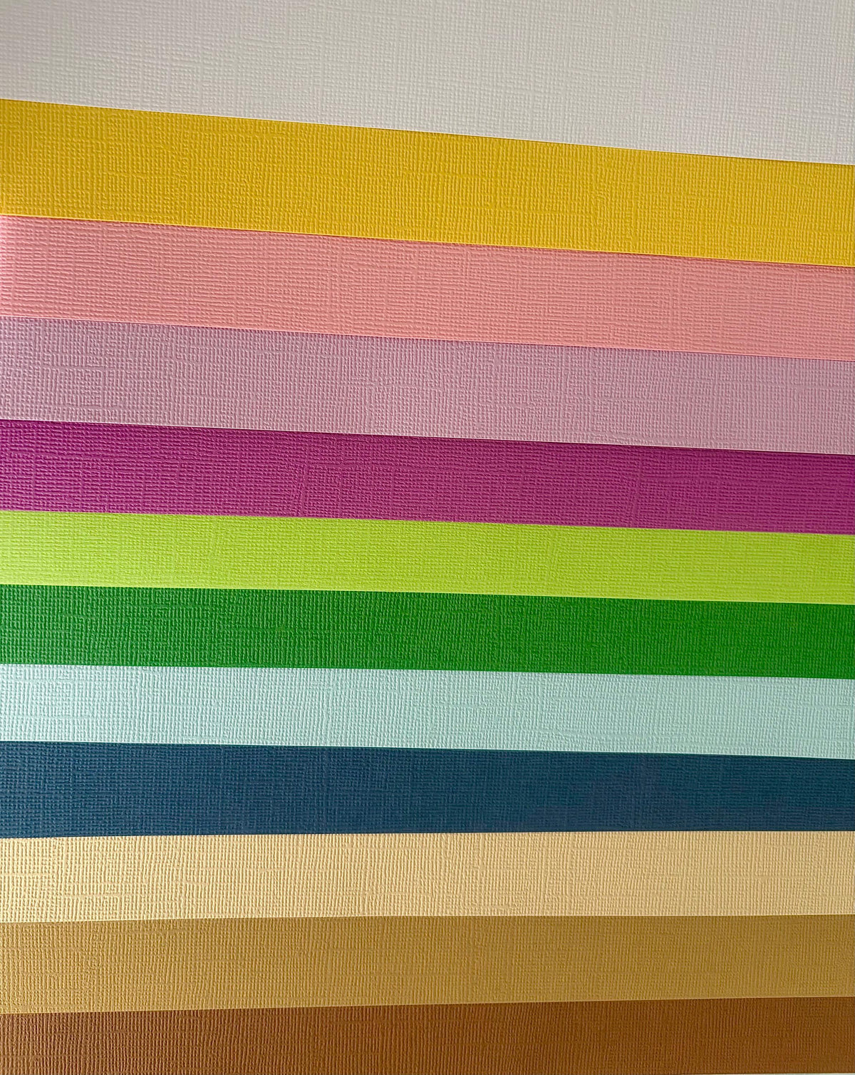 Textured cardstock. Coloured craft paper, 30cm X 30cm size card, arts and craft supplies, pack of 10 pieces
